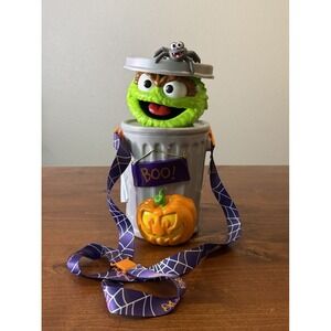 2024 Seaworld Halloween Spooktacular Oscar the Grouch Popcorn Bucket Decor